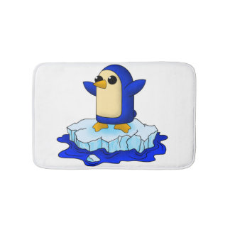 Cute baby penguin bath mat