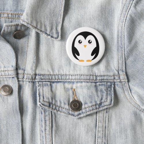  Cute Baby Penguin Button