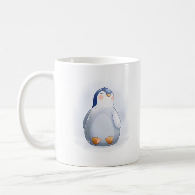 Cute Baby Penguin Coffee Mug (Left)