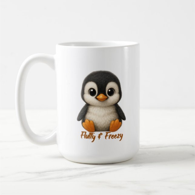 Cute Baby Penguin  Coffee Mug (Left)