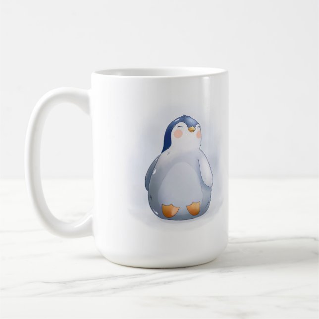 Cute Baby Penguin Coffee Mug (Left)