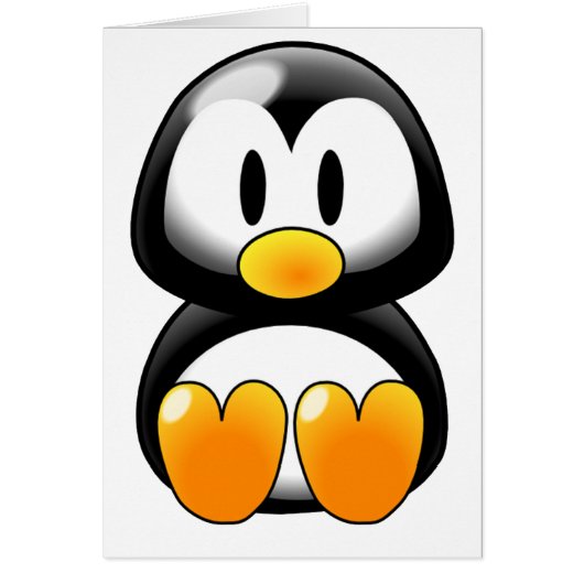 Cute Baby Penguin - Customizeable Cards (Front)