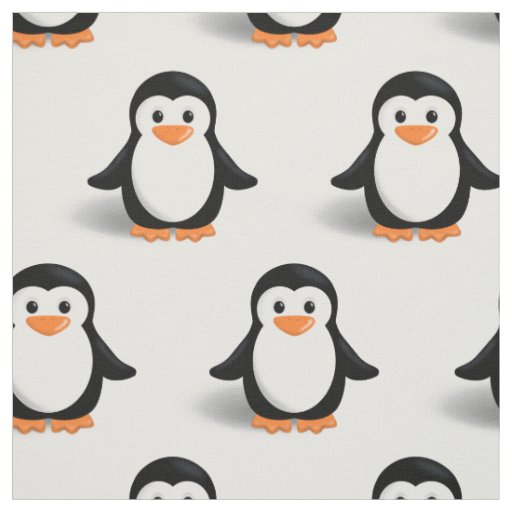 Cute Baby Penguin Fabric