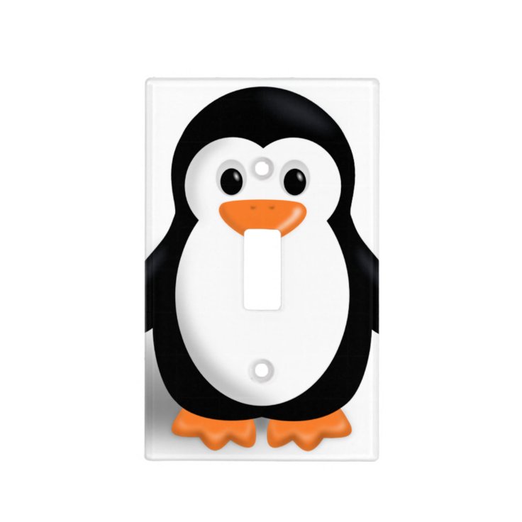 Cute Baby Penguin Light Switch Cover Zazzle