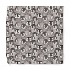 Cute Baby Penguin Pattern Bandana