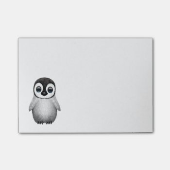 Cute Baby Penguin Post-it Notes by crazycreatures at Zazzle