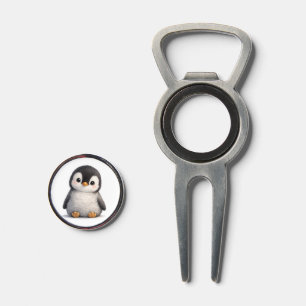 Cute Baby Penguin – Soft & Adorable Design Divot Tool