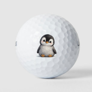 Cute Baby Penguin – Soft & Adorable Design Golf Balls