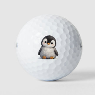Cute Baby Penguin – Soft & Adorable Design Golf Balls