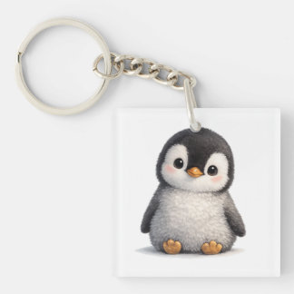 Cute Baby Penguin – Soft & Adorable Design Keychain