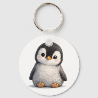 Cute Baby Penguin – Soft & Adorable Design Keychain