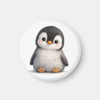 Cute Baby Penguin – Soft & Adorable Design Magnet