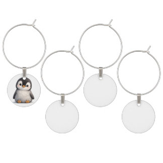 Cute Baby Penguin – Soft & Adorable Design Wine Charm