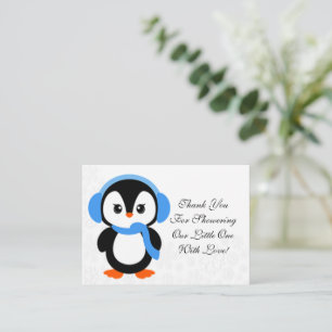 Cute Baby Penguin Thank You Card