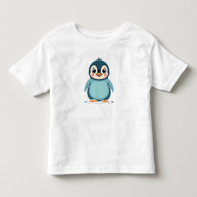 Cute Baby Penguin Toddler T-Shirt (Front)