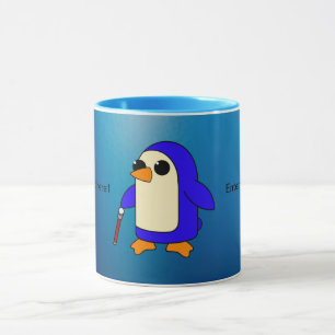 Cute Baby Penguin with Cane customization Mug