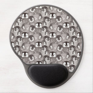Cute Baby Penguins Pattern Gel Mouse Pad