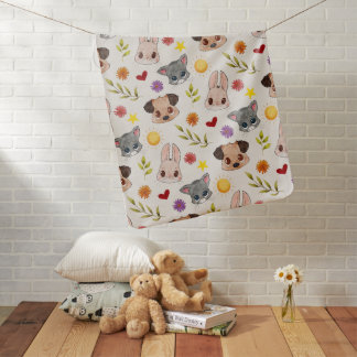 Cute Baby Pets Animal Baby Blanket