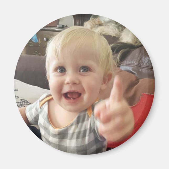 Cute Baby Photo Magnet (Front)