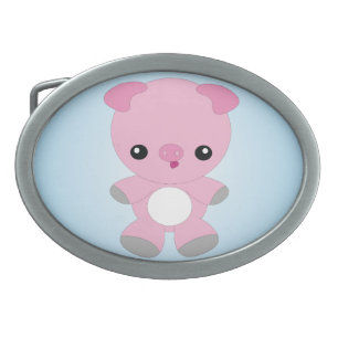 Cute Baby Pig belt buckle