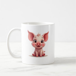 Cute Baby Pig Coffee Mug