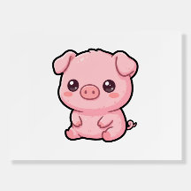 Cute Baby Pig Foam Boards