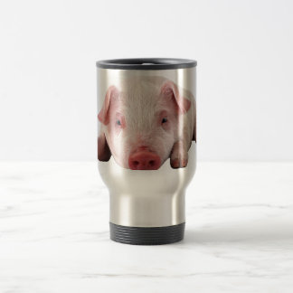 Cute Baby Pig Travel Coffee Mug