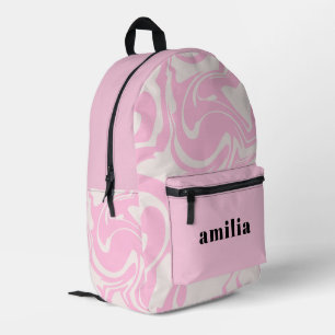 Cute Baby Pink Personalized Printed Backpack