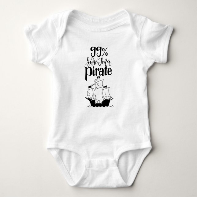 Cute Baby Pirate Bodysuit (Front)