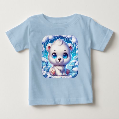 Cute Baby Polar Bear Baby T_Shirt