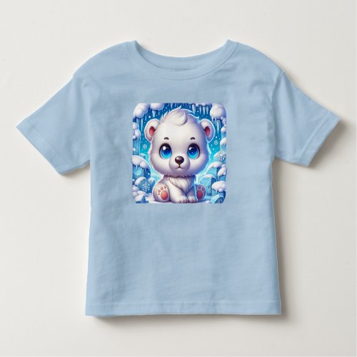 Cute Baby Polar Bear Toddler T_shirt