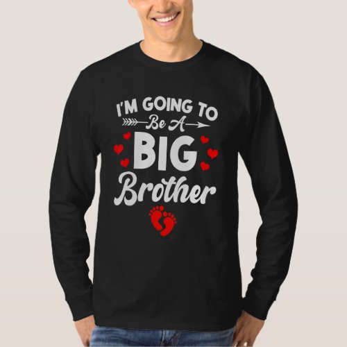 Cute Baby Pregnancy Promoted Big Bro Soon To Be Br T_Shirt