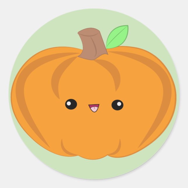 Cute Baby Pumpkin sticker (Front)