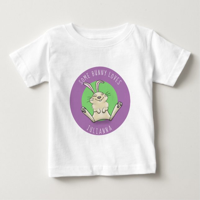 Cute baby rabbit cartoon illustration T-Shirt (Front)
