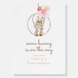 Cute Baby Rabbit - Some Bunny in on the Way Foam Board
