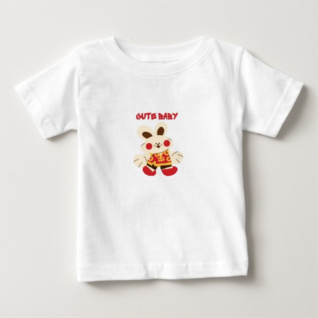 "CUTE BABY RABIT T-SHIRT" Baby Rabbit T-Shirt  (Front)
