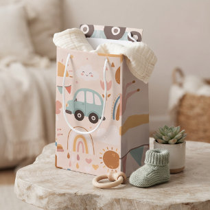 Cute Baby Rainbow & Sunshine Nursery Pattern Baby Small Gift Bag