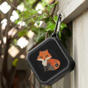 Cute baby red fox custom monogram bluetooth speaker