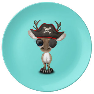 Cute Reindeer Plates Zazzle