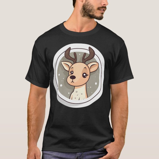 Cute Baby Reindeer T-Shirt (Front)