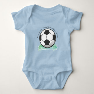 Cute Baby Ronaldo Football Baby Bodysuit