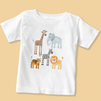 Cute Baby Safari Animal Watercolor