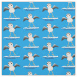 Cute baby sandpiper cartoon illustration fabric