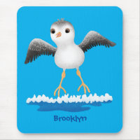 Cute baby sandpiper cartoon illustration