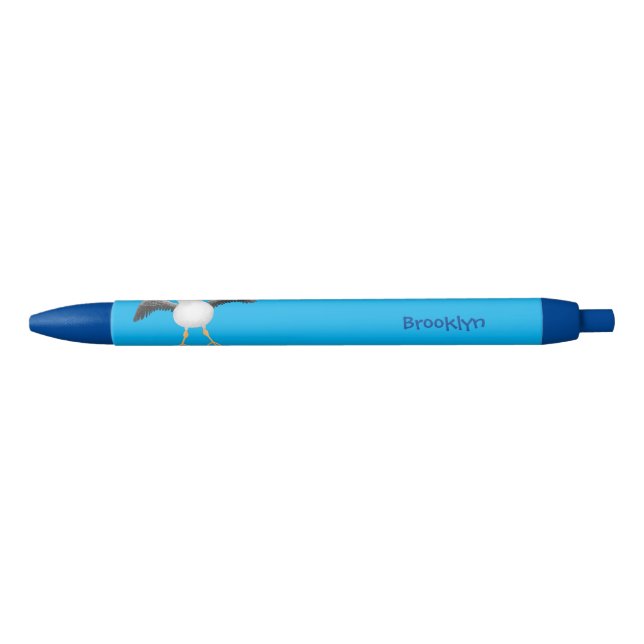 Cute baby sandpiper cartoon illustration  pen (Front)
