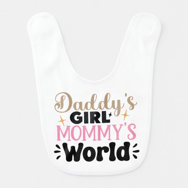 Cute Baby Saying  Bib (Front)