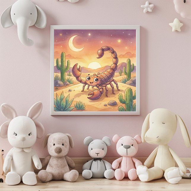 Cute Baby Scorpio Zodiac Wall Art Poster (Creator Uploaded)