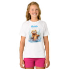 Cute Baby Sea Otter in Water Splashes Personalized