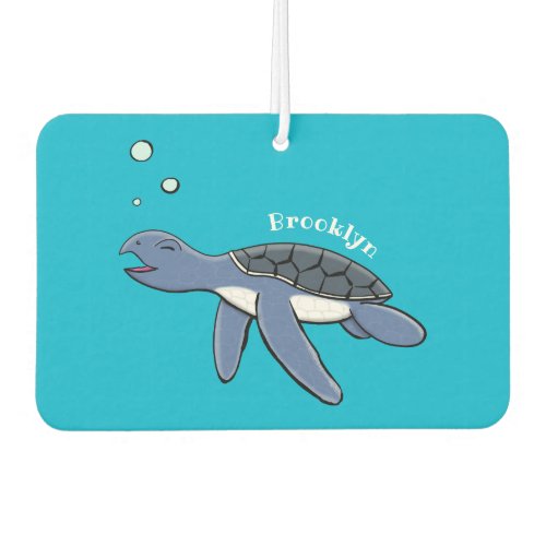 Cute baby sea turtle cartoon illustration air freshener