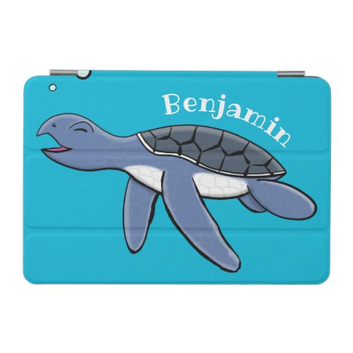 Cute baby sea turtle cartoon illustration iPad mini cover